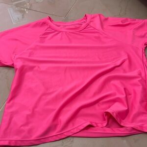 A athletic hot pink shirt